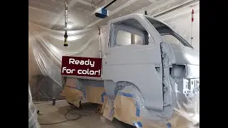 The Hijet gets painted!  Kei truck garage build - Part 2: Color