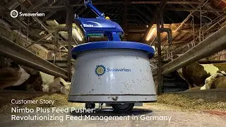 Fresh feed. Clean barn. Happy cows - Sveaverken Nimbo Plus Feed Pusher