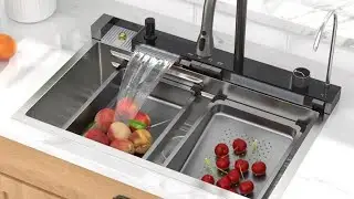 Review: Luxury 30” Waterfall Kitchen Sink with Digital Display – Smart Workstation by Talllor