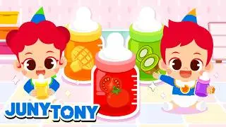 Hide and Seek with Babies | Colorful Baby Bottles + Kids Songs | JunyTony