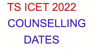 ts icet counselling schedule 2022 | mba mca counselling dates