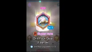 Pokemon Rumble Rush - SR Drill Peck Fearow Summon Gear pull
