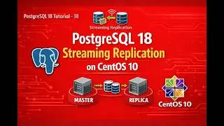 PostgreSQL 18 Streaming Replication on CentOS 10 | Step-by-Step Master–Replica Setup #replication