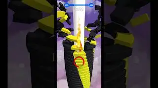 STACK BALL 3D GAMEPLAY | SPEED COLOR GAME 🎮 LEVEL 435 😅😂🤣😭😉😗😙#shorts #shortsfeed