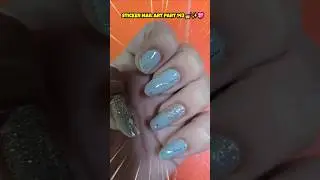 &ldquo;Riddhi Ka Most Shiny Nail Look 😍✨ | Sticker Glitter Nail Art 143&rdquo; #shorts #nailart #naildesign