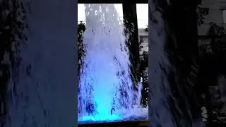 waterfall lighting || #waterfall #fountain #lighting
