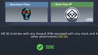 Kill 30 Enemies with any Assault Rifle equipped with any stock and 4 other attachments
