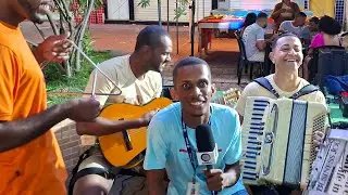 Artistas animam o foli&atilde;o no aquecimento de Uba&iacute;ra Night Run