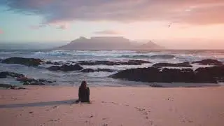 A beautiful sunset with relaxing piano music for meditation, calming, study.
