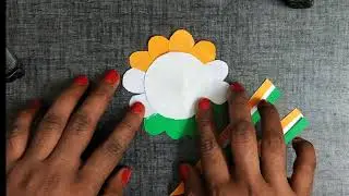 #tricolor badge making#easy badge making with paper#