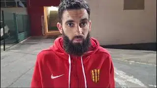 Oualid Orinel apr&egrave;s la d&eacute;faite du FC Martigues &agrave; Dijon