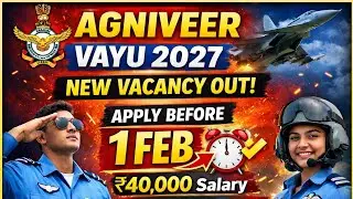 &ldquo;₹40,000 Salary + Job in Air Force! Agniveer Vayu 2027 Full Update 🔥