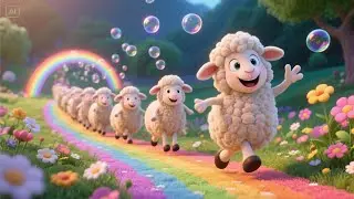 Baa, Baa, Fluffy Sheep | Soft Sheep Song for Kids | Cute Animal Rhyme for Toddlers & Preschool