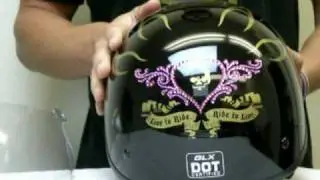 GLX Pink Love Swarovski Helmet