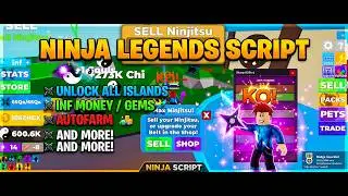NINJA LEGENDS SCRIPT SHARP HUB V1 UNLOCK ISLAND AUTOFARM INF MONEY GEMS