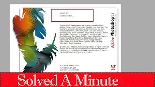 Photoshop CS Problem Solved | adobe photoshop not responding