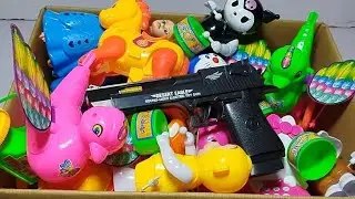 4 Minutes Satisfying with Unboxing Barbie doll Kitchen set , Racing Bike Swing Slide House Review
