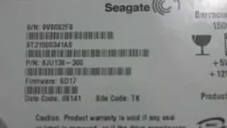 Seagate Barracuda ST31500341AS 1.5 TB firmware flashing