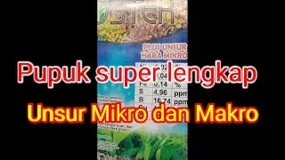pupuk sawit //boster// super lengkap unsur hara mikro dan mkro