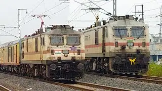 Part#09 | 2 in 1 Trains with WAP7+LHB COACHES | MALWA SF + INDORE TEJAS SPECIAL.