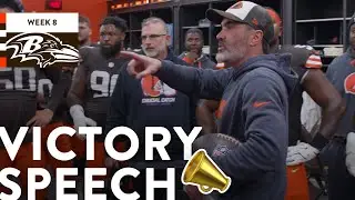 Kevin Stefanski's Locker Room Victory Speech vs. Baltimore Ravens | Cleveland Browns