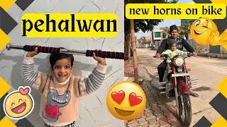 Installed New Loud Horns on Jawa Bike 🔊 | Tilwa Festival Shopping 🛍️ | Pehalwan Ayaansh Vlog