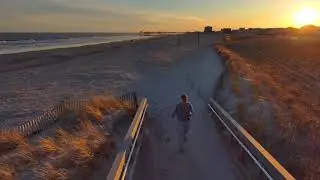 Margate City Winter Beachwalk at Sunset: And who loves Andover Avenue?