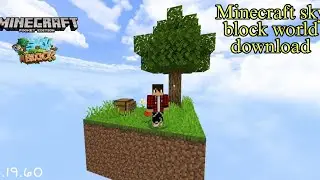how to download sky block world | Minecraft bedrock sky block world download in 1.20