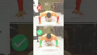 Push Ups Mistakes 😱Right vs Wrong Form for MAX Gains!