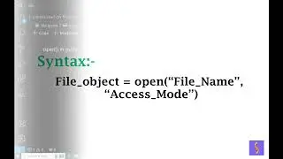 (SY) file open()  method  in python