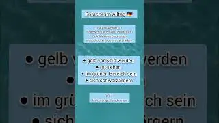 Farben in Redewendungen🇩🇪❤️