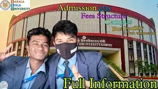 Sarala Birla University Ranchi Admission process 2025,Fees Structure,Bus Facilit,full Information