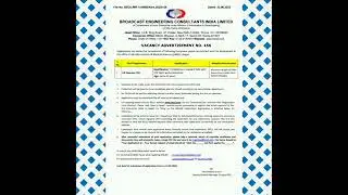 Central Government Jobs - BECIL Lift Operator Recruitments