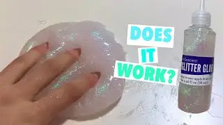 Testing if Iridescent Glitter Glue Works for Slime