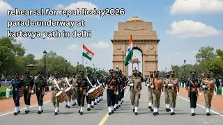 Republic Day 2026 Parade Rehearsal Kicks Off at Kartavya Path, Delhi! 