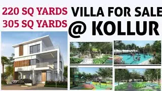 (ID:POT69)VILLA FOR SALE @KOLLUR|EXIT NO 2| VELIMELA| 4BHK | TRIPLEX|220-305 SQ YARDS|