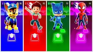 Paw Patrol's Ryder 🆚 PJ Masks 🆚 Chase 🆚 Spidey and Friends 🎶 Tiles Hop EDM Rush