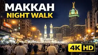 Experience Makkah at Night 🇸🇦 | Peaceful Streets & City Life | 4KHD