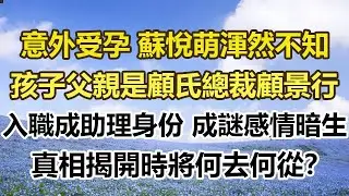 意外受孕 蘇悅萌渾然不知，孩子父親是顧氏總裁顧景行。入職成助理 身份成謎 感情暗生，真相揭開時將何去何從？#幸福敲門 #為人處世 #生活經驗 #情感故事