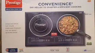 Prestige CONVENIENCE 2 induction cooktop.Model PDIC 3.0,Double cookstation,Dual heatsensor.#unboxing