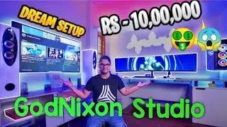 🤑😱GodNixon Gaming 10,00,000 Worth Studio !! 10 lakh gaming setup !! @GodNixon Dream Gaming Setup
