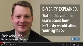 E-Verify Explainer With The ACLU