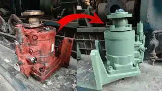 It&rsquo;s Amazing How Pakistani Mechanics Restore Mitsubishi Plunger Pump | Old Pump Made New