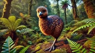 Чагарниковий Моа ┃Вимерлий вид близько 800 років тому┃ Anomalopteryx didiformis