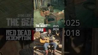 Dying Light: The Beast VS Red Dead Redemption 2 - Guitar NPC Comparison