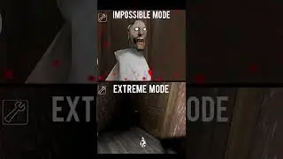 Granny in impossible mode vs extreme mode #shorts #granny #shortsfeed
