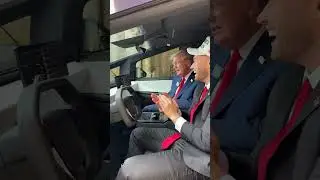 you&rsquo;re riding in a Cybertruck with President @realDonaldTrump