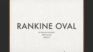 Rankine half body and Rankine oval