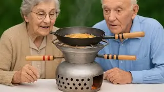 Turning an Old Metal Water Pot Into a Working Stove &mdash; Creative Invention!