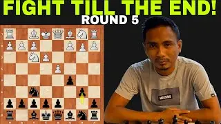 Hard Fought Game: Fight Till The End!Tabada John Kenneth VS FM Ellan Asuela | Round 5